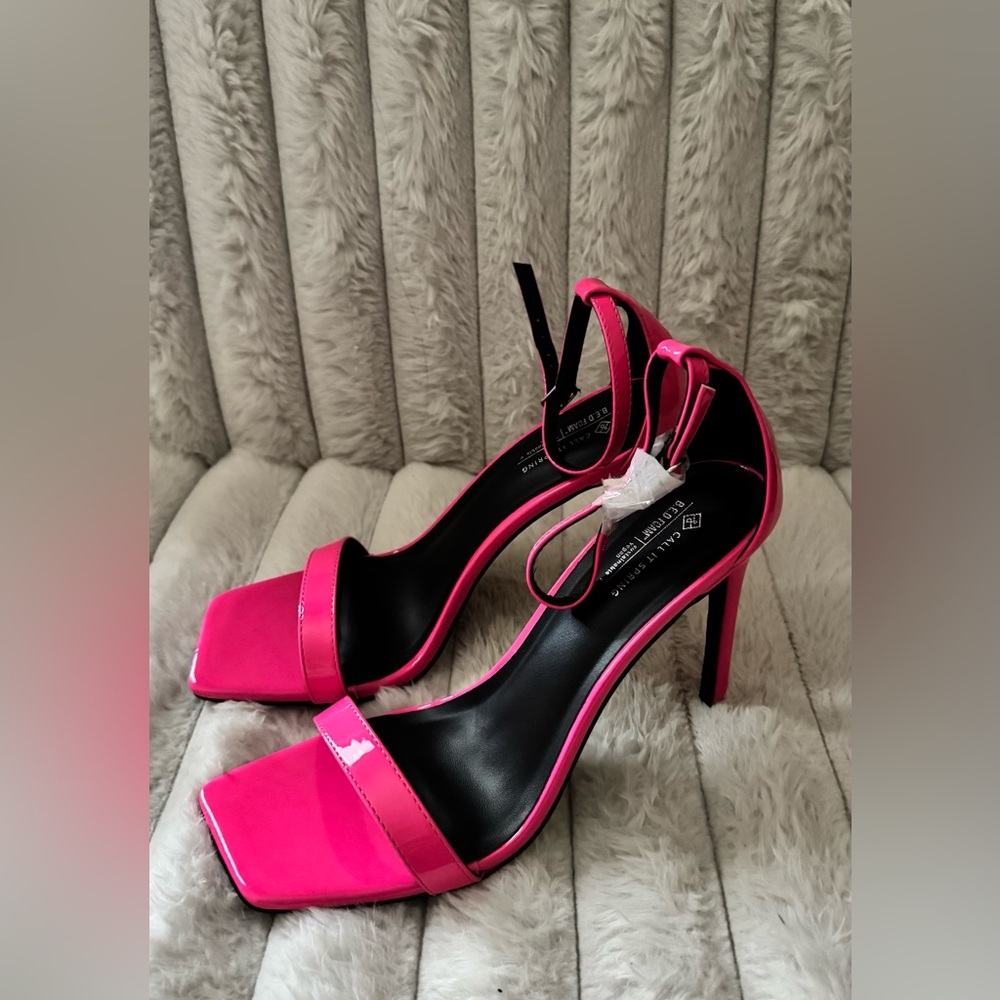 Call It Spring Hot Pink Katsia Heels